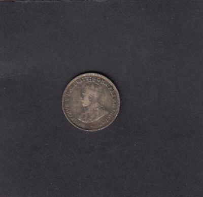 Beschrijving: 3 Pence GEORGIUS V